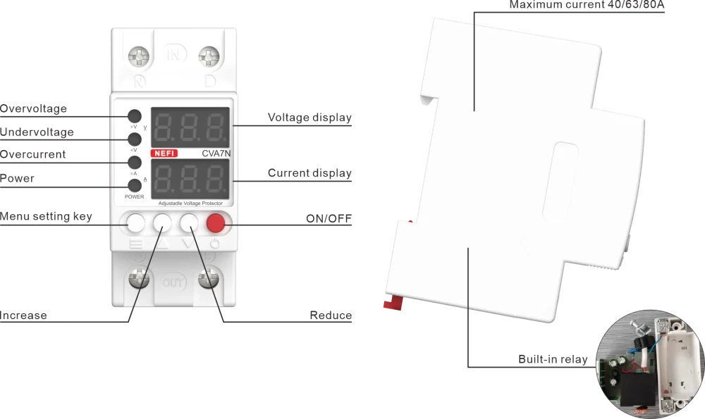 CVA7N Overvoltage and Undervoltage Protector